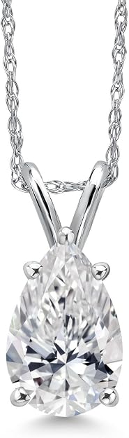 em Stone King 1-5 Ct IGI Lab Diamond Pendant 14K Gold | IGI Certified Lab Grown Diamond Pendant Necklace for Women | D-E Color | VS1-VS2 Clarity | With 18 Inch Gold Chain